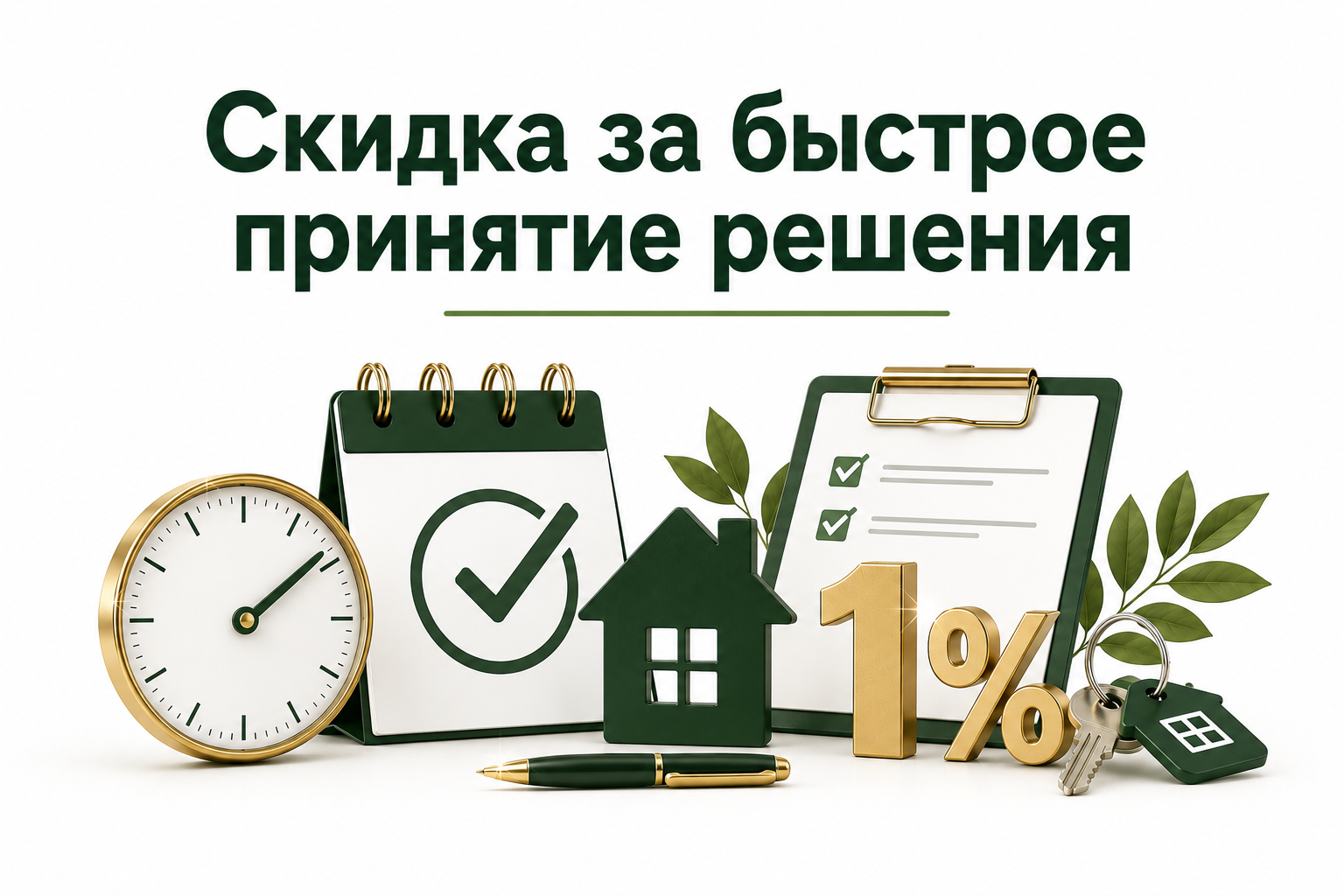 Скидка за быстрое принятие решения